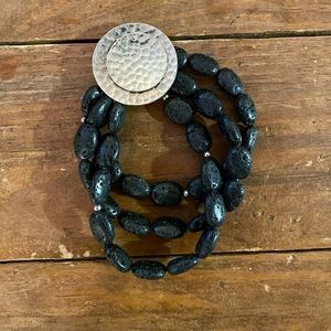 Silpada 925 silver 8 inch long bracelet; retired